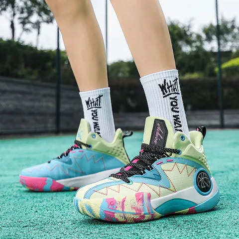 High Top Basketball Shoes For Men Breathable Non Slip Athletic Training Sneakers Fashion Outdoor Sports Sneakers Casual Footwear