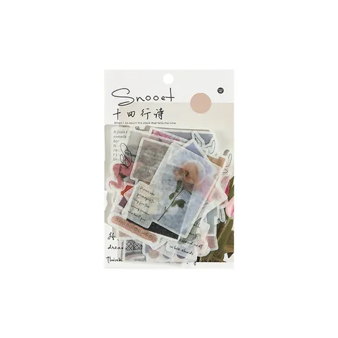 Vintage Washi Papier Landschaft Aufkleber Für Scrapbooking DIY Ästhetik Tagebuch Aufkleber Botanisch Retro Stil Dekoration Für Journaling Geschenk