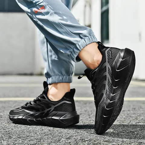 Men's Breathable Mesh Running Shoes Lightweight Shock Absorbing Sport Sneakers Since 2038 Fashion Jogging Shoes MD Sole