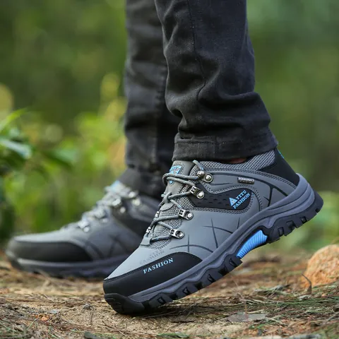 Scarpe da Trekking all'Aperto da Uomo Sneakers da Trekking Antiscivolo e Resistenti all'Usura Scarpe da Arrampicata a Basso Taglio Traspiranti per Allenamento Sportivo
