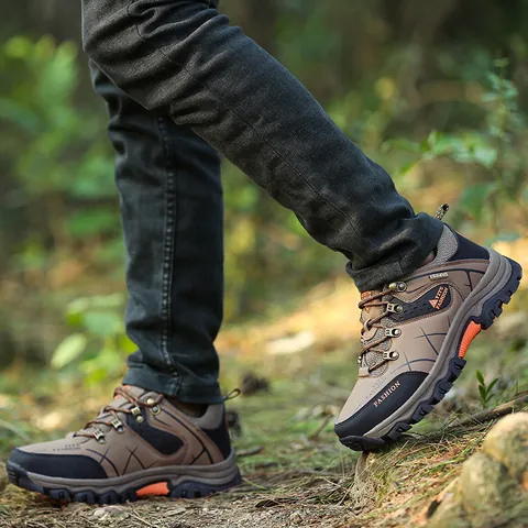 Scarpe da Trekking all'Aperto da Uomo Sneakers da Trekking Antiscivolo e Resistenti all'Usura Scarpe da Arrampicata a Basso Taglio Traspiranti per Allenamento Sportivo