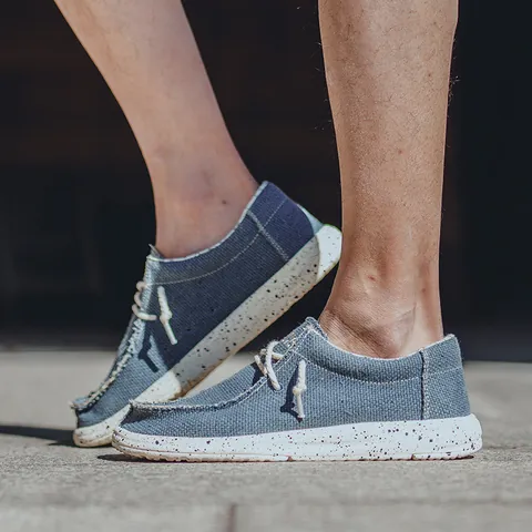 Men's Casual Canvas Loafers Lightweight Breathable Slip On Moccasin Shoes With Splatter Paint Sole Rope Laces Sneakers