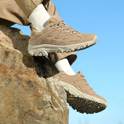 Men Women Outdoor Hiking Shoes Microfiber Pigskin Nubuck Mesh Breathable Non Slip Trekking Climbing Trail Running Shoes