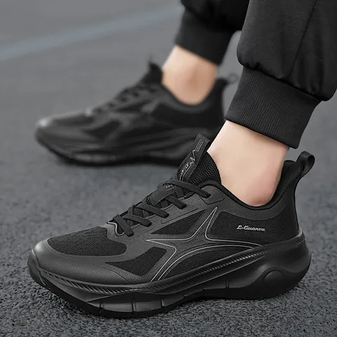 Breathable Mesh Running Shoes For Men Women Thick Sole Lightweight Cushioning Athletic Sneakers Jogging Walking Footwear Fashion Sport Shoes