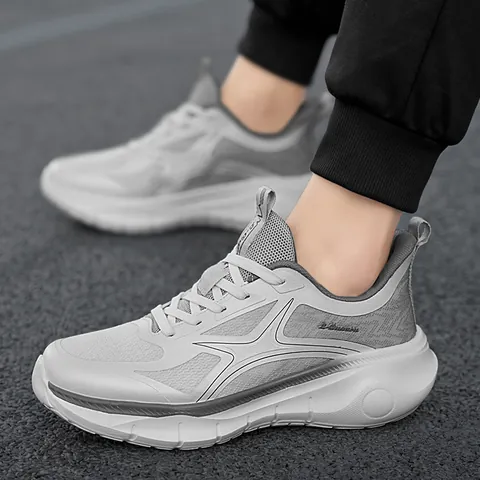 Breathable Mesh Running Shoes For Men Women Thick Sole Lightweight Cushioning Athletic Sneakers Jogging Walking Footwear Fashion Sport Shoes
