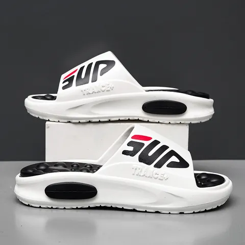 Chanclas de Banda de Verano en EVA para Hombre Con Plantilla de Masaje Suela de Plataforma Suave Antideslizante Sandalias de Playa