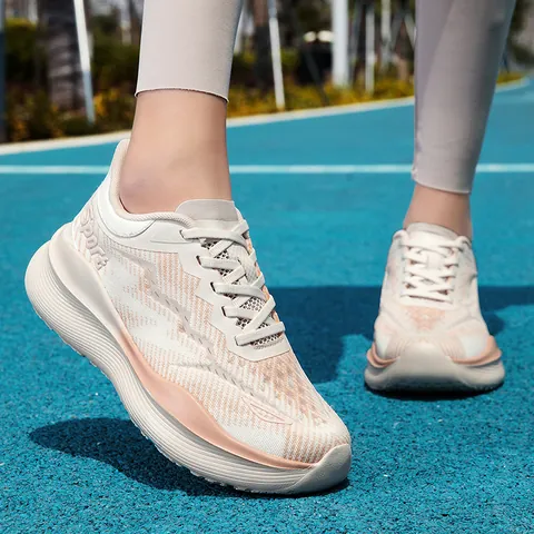 Ademende Mesh Hardloopschoenen Voor Heren Dames Koppel Lichtgewicht Schokabsorberend Brede Neus Casual Sportieve Sneakers Jogging Wandelen