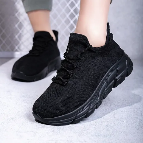 Scarpe da Trekking Traspiranti Uomo Donna Fly-knit Mesh Sneakers da Corsa Leggere Suola Morbida Outdoor Slip-on Sport Viaggio