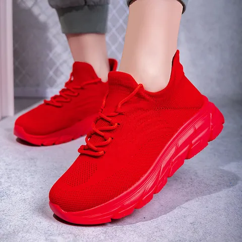 Scarpe da Trekking Traspiranti Uomo Donna Fly-knit Mesh Sneakers da Corsa Leggere Suola Morbida Outdoor Slip-on Sport Viaggio