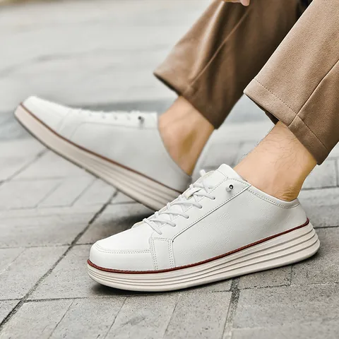 Men's Casual Mule Sneakers Fleece Lined Warm Winter Shoes Space Leather Waterproof Thick Sole Slip On Fashion Outdoor Footwear