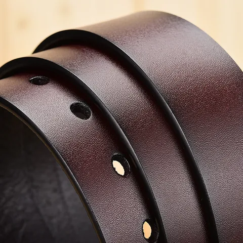 Men Vintage Second Layer Cowhide Belt Alloy Pin Buckle Casual Business Leather Waist Strap For Jeans Suit Trousers Gift