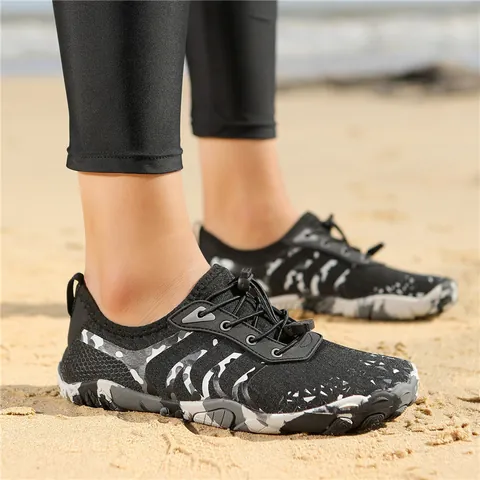 Unisex Quick-Dry Water Shoes Breathable Mesh Aqua Barefoot Beach Swim Surf Shoes For Outdoor Hiking Yoga Fitness Sneakers