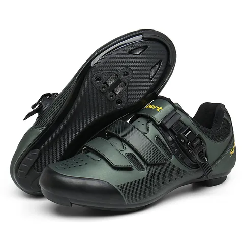 Professionele Heren Fietsschoenen Racefiets Mountainbike Schoenen Ademend Antislip Draaisluiting Klittenband Sportieve Fiets Schoenen