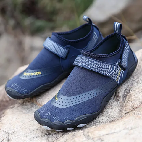 Outdoor Quick Dry Water Shoes For Men Women Barefoot Beach Swimming Snorkeling Aqua Socks Breathable Non-Slip Rubber Sole Wading Shoes With Velcro