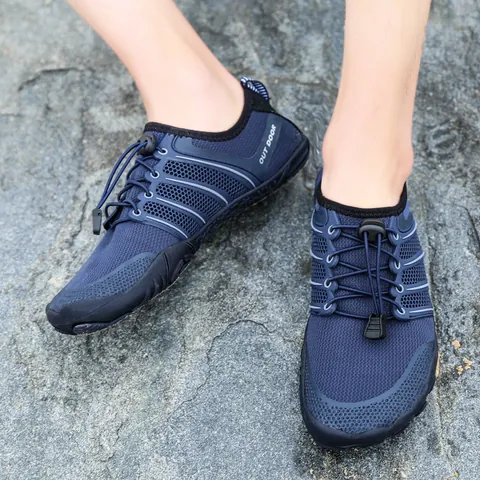 Men Women Quick Dry Water Shoes Breathable Mesh Non-Slip Rubber Sole Wading Shoes For Outdoor Hiking Swimming Diving Beach