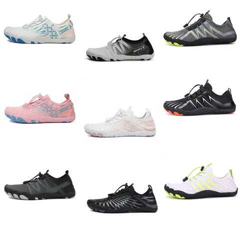 Quick Dry Water Shoes Breathable Barefoot Sneakers Non-slip Outdoor Beach Wading Footwear For Men Women Kids Rubber Outsole