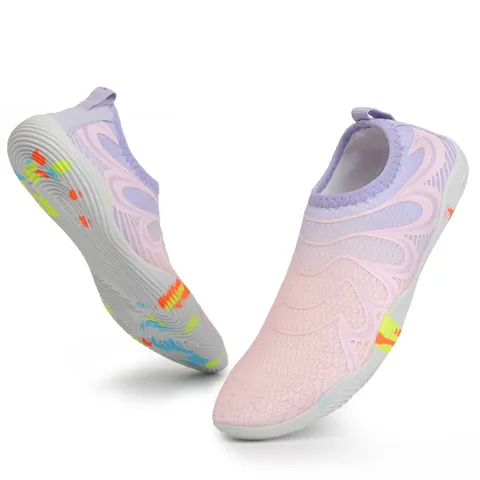 Chaussures d'Eau Respirantes à Séchage Rapide Chaussures Aquatiques Légères en Maille pour Plage Natation Randonnée Sport Homme Femme Enfant
