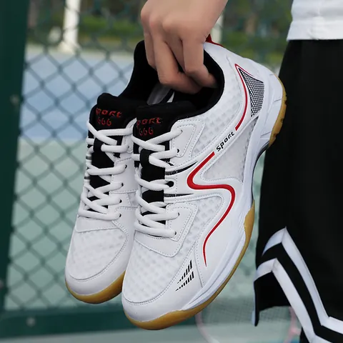 Professional Badminton Shoes For Men Women Breathable Indoor Court Training Sneakers Anti Slip Gum Rubber Sole Sports Shoes