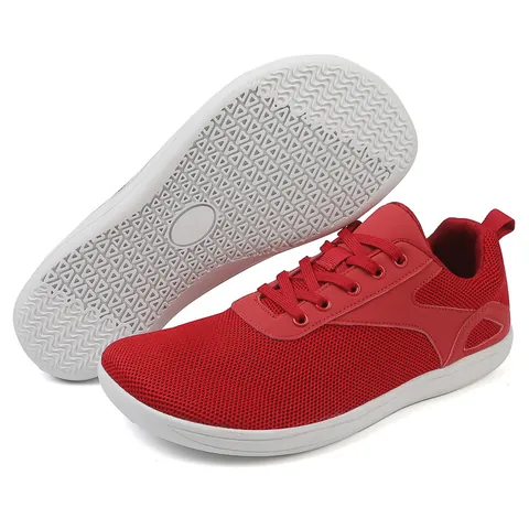 Unisex Barefoot Wide Toe Box Shoes Breathable Mesh Athletic Running Sneakers Anti Slip Lightweight Outdoor Hiking Shoes