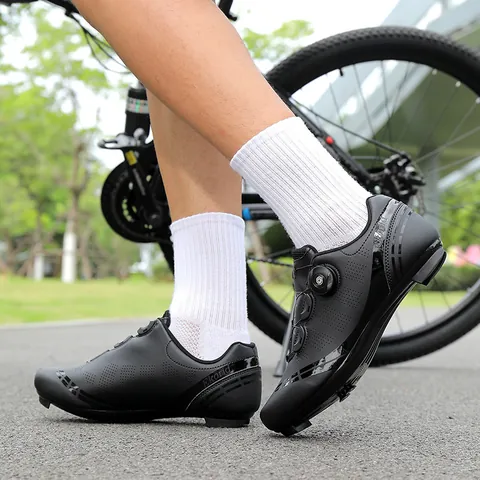 Professionele Fietsschoenen Ademend Racefiets Mountainbike Schoenen Met Draaisysteem Voor Heren Vrouwen Antislip Lichtgewicht Sportieve Biking Sneakers