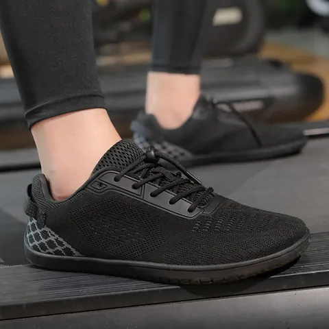 Men Barefoot Shoes Breathable Mesh Minimalist Running Sneakers Wide Toe Box Lightweight Outdoor Hiking Fitness Sports Shoes