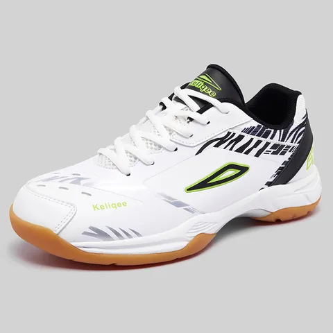 Professional Badminton Shoes For Men Women Breathable Non-slip Indoor Court Training Sneakers Synthetic Leather Rubber Sole Athletic Footwear