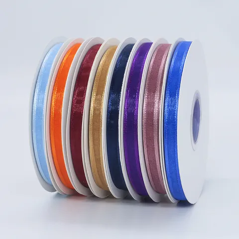 Mesh Ribbon Roll Snow Gauze Organza Ribbon For Gift Wrapping DIY Hair Accessories Flower Bouquets Decoration Multi Color Craft Supplies