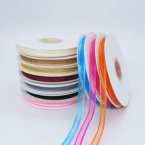 Mesh Ribbon Roll Snow Gauze Organza Ribbon For Gift Wrapping DIY Hair Accessories Flower Bouquets Decoration Multi Color Craft Supplies