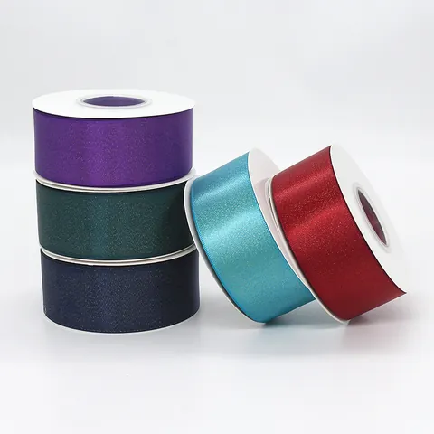 Metallic Satin Ribbon Gold Thread Glitter Shiny Decorative Ribbon For Gift Wrapping Flower Packaging DIY Bows Party Decor
