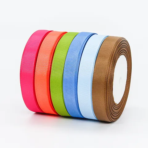 Polyester Grosgrain Ribbon Ribbed Webbing DIY Hair Bows Gift Wrapping Wedding Party Garment Decoration Accessory