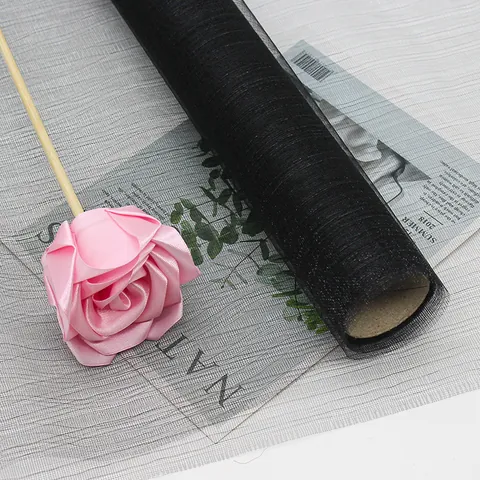 DIY Floral Packaging Material Organza Tulle Roll Corrugated Paper For Wedding Decor Flower Gift Wrapping Handcraft Material