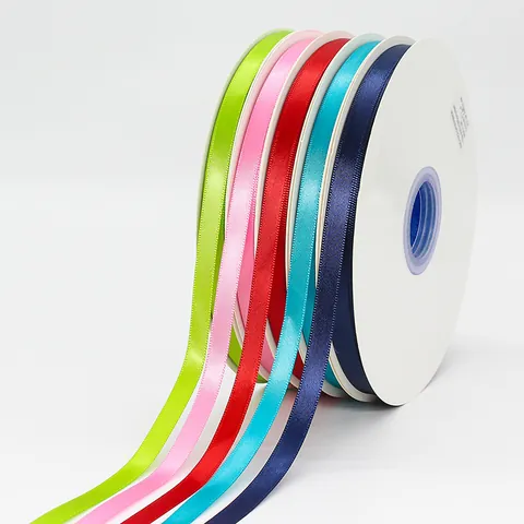 Hoge Dichtheid Polyester Satijnlint Voor Cadeauverpakking Taartdoos Bloemverpakking DIY Ambachten Bruiloft Feest Decoratief Lint