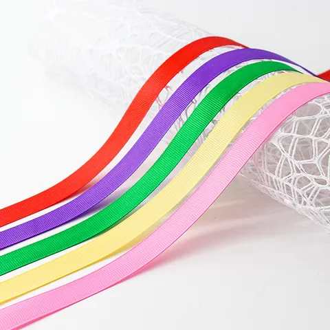 Grosgrain Ribbon Polyester Ribbed Spool For Gift Wrapping DIY Crafts Wedding Party Decoration Handmade Accessories