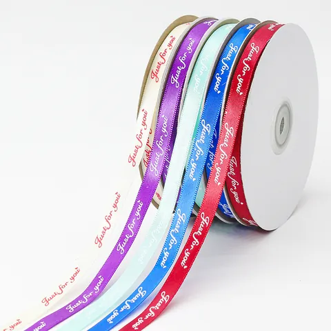Just For You Gedrukt Satijnlint Voor Cadeauverpakking Bloemboeket Bruiloft Feest Verjaardag Decoratie Polyester Stof Accessoire