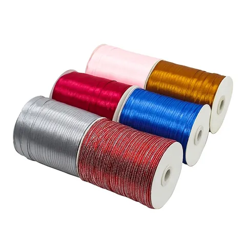 Hoge Kwaliteit Polyester Satijnlint Glanzend Stoflint Voor Cadeauverpakking DIY Ambachten Bruiloft Feest Decoratie Effen Kleur