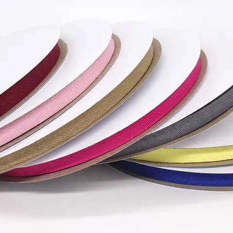 Cotton Herringbone Webbing Multi Color Twill Tape For Sewing DIY Craft Clothing Hemming Gift Wrapping Ribbon Accessory