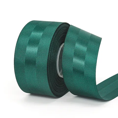 Polyester Satin Grosgrain Ribbon For Gift Wrapping DIY Hair Accessories Crafts Flowers Decoration Striped Ribbed Ribbon