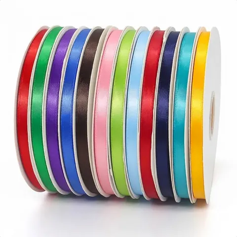 Polyester Satijn Lint Voor Cadeauverpakking Bloemverpakking Taartdoos Decoratie Glad Glanzend DIY Knutselbenodigdheden Lint