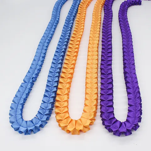 Pleated Ruffled Ribbon Satin Trim Polyester Lace For DIY Sewing Clothing Accessories Gift Packaging Wedding Party Decoration
