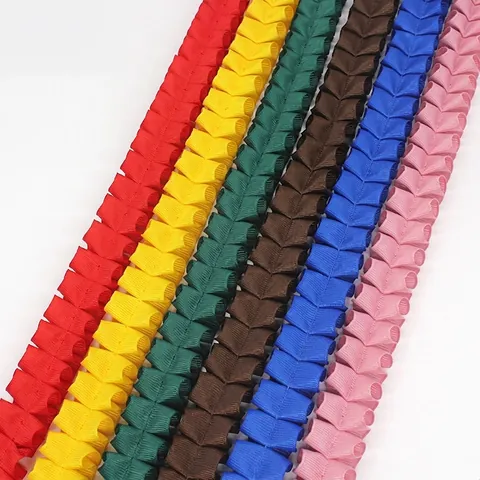 Ruban Plissé à Volants en Gros-Grain pour Accessoires de Vêtement DIY Décoration Dentelle Couture Mode Embellissement