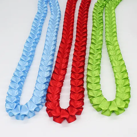 Pleated Ruffled Ribbon Satin Polyester Trim For DIY Sewing Crafts Clothing Accessories Wedding Party Decoration Fabric Lace