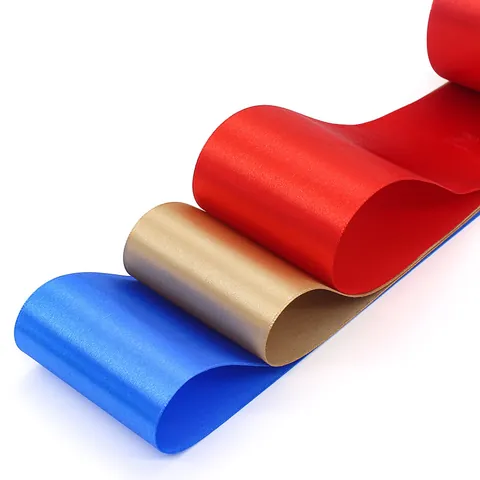Rollo de Cinta de Raso de Poliéster para Envoltorio de Regalo Boda Decoración de Sillas Fiesta Evento Manualidades Rojo Oro Azul