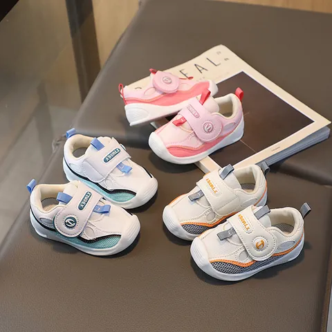 Toddler Baby Walking Shoes Mesh Breathable Soft Sole First Walkers Sneakers For Boys Girls Hook And Loop Infant Shoes