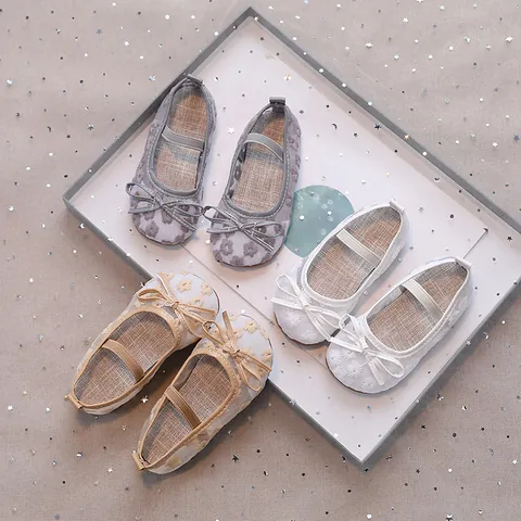 Girls Princess Mary Jane Shoes Breathable Mesh Floral Embroidery Bow Flat Sandals For Toddlers Kids Summer Fashion Shoes