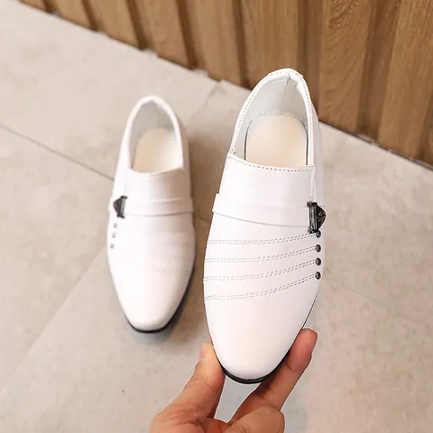 Jungen Halbschuhe Britischer Stil Mikrofaser Leder Formelle Loafer Slipper Performance Hochzeit Schule Kinder Flache Schuhe