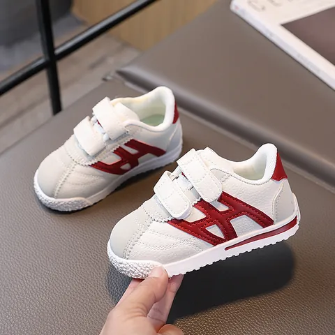 Sneakers alla Moda per Bambini Scarpe da Corsa in Microfibra Traspirante per Ragazzi Ragazze Scarpe da Passeggio Casual con Chiusura a Strappo