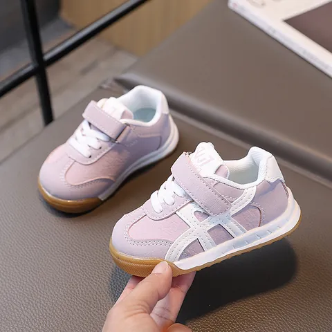 Sneaker Retro German Army Trainers per Bambini in Pelle Sintetica Antiscivolo Chiusura a Strappo Casual Scarpe per Ragazzi Ragazze