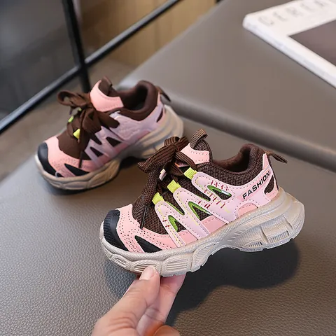 Scarpe Sportive per Bambini in Mesh Traspirante Leggere Sneakers alla Moda Patchwork per Ragazzi Ragazze Scarpe da Corsa Casual