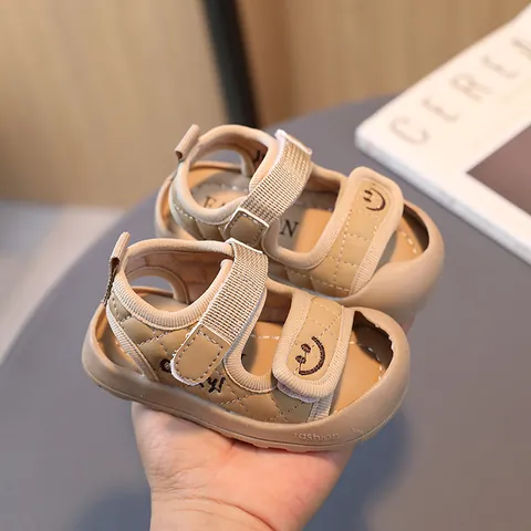 Sandali per Neonati Suola Morbida Scarpe per Primi Passi Per Ragazzi Ragazze Punta Chiusa Antiscivolo Sandali da Spiaggia Scarpe Estive per Neonati
