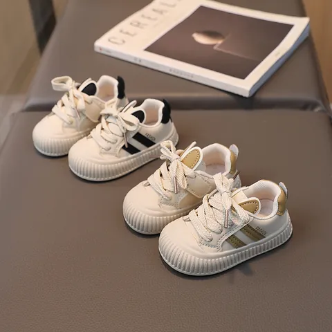 Kleinkind Baby Rutschfeste Lässige Boardschuhe Kollisionsschutz Kunstleder Lauflernschuhe Weiche Sohle Sneaker Für Jungen Mädchen